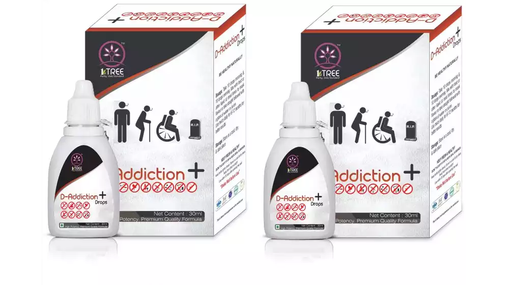 1 Tree D Addiction Plus Drops (30ml, Pack of 2)