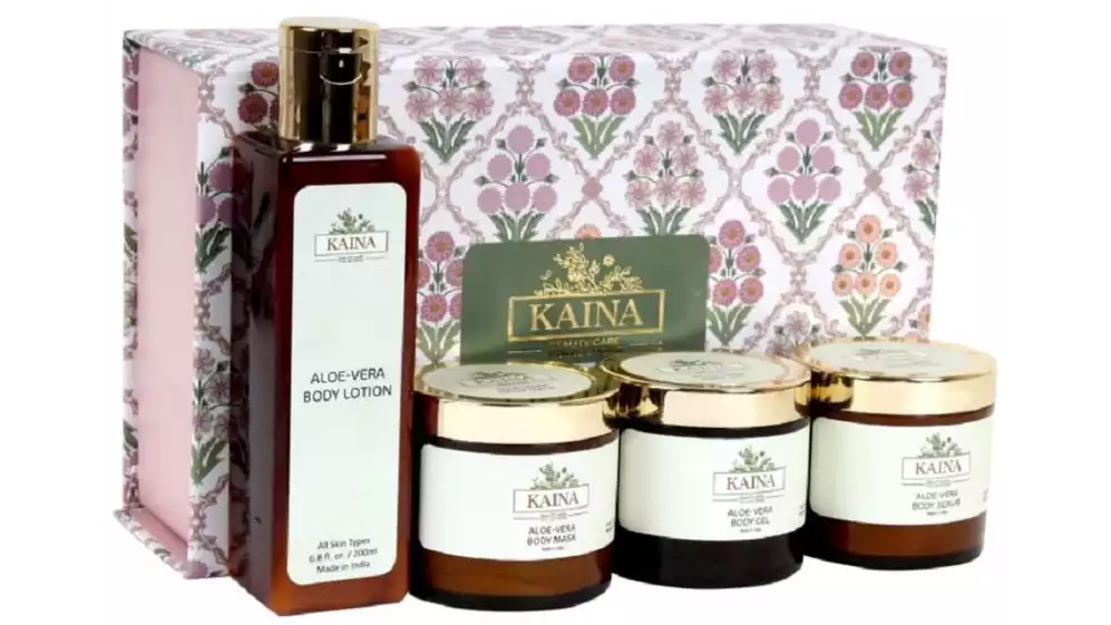 Kaina Skincare Aloevera Body Polishing Kit Set Of 4 (1Pack)
