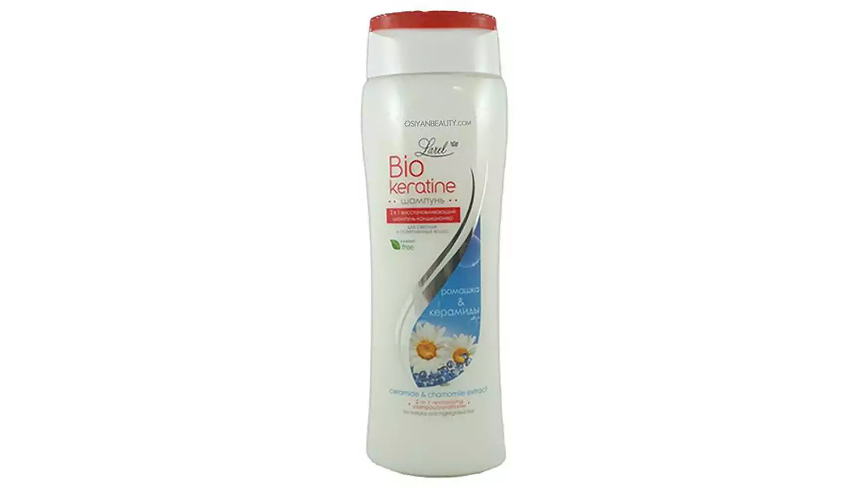 Larel Bio Keratine Shampoo+Conditioner 2In1With Ceramide And Chamomile Extract Hair(Made In Europe) (400ml)