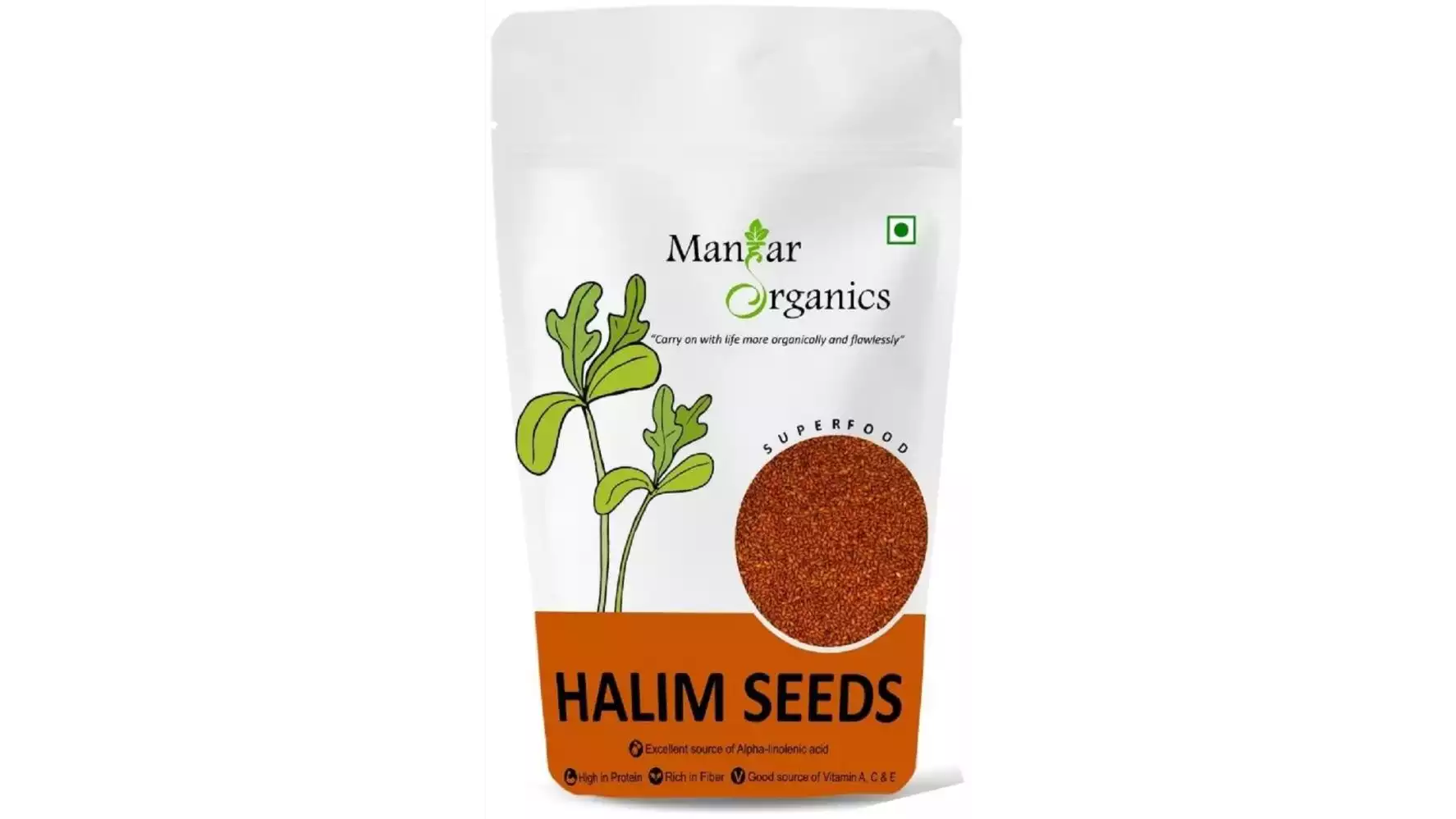 Manhar Organics Raw Halim Seeds (500g)