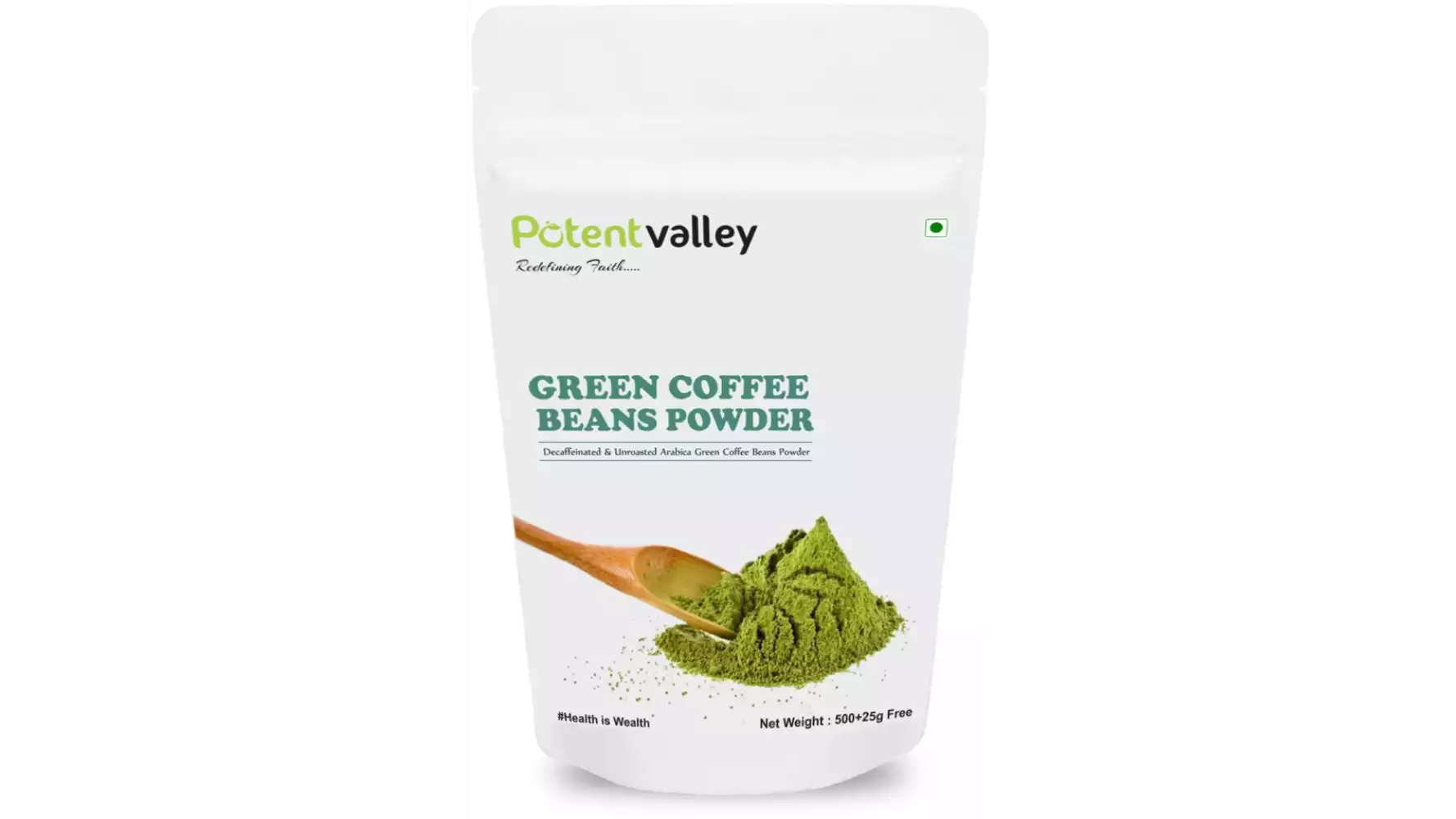 Potentvalley Decaffeinated Arabica Unroasted Green Coffee Beans (500g)