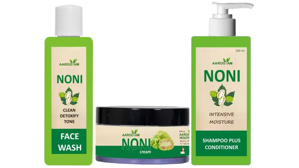 Aarogyam Noni Cream(50G)Face Wash(100Ml) & Shampoo(200Ml) Combo Pack (1Pack)