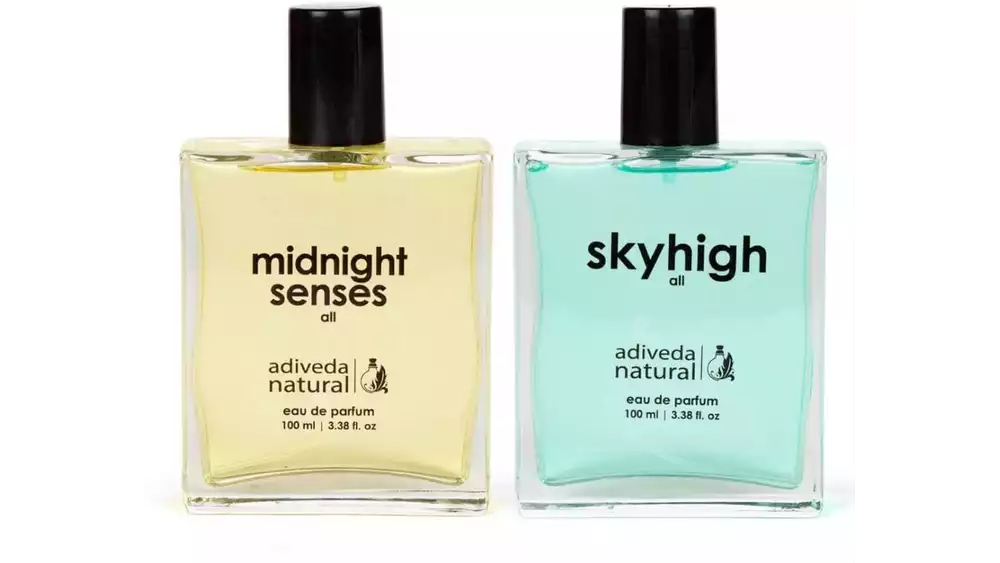 Adiveda Natural Midnight Senses & Skyhigh For Men & Women Perfume Combo (1Pack)