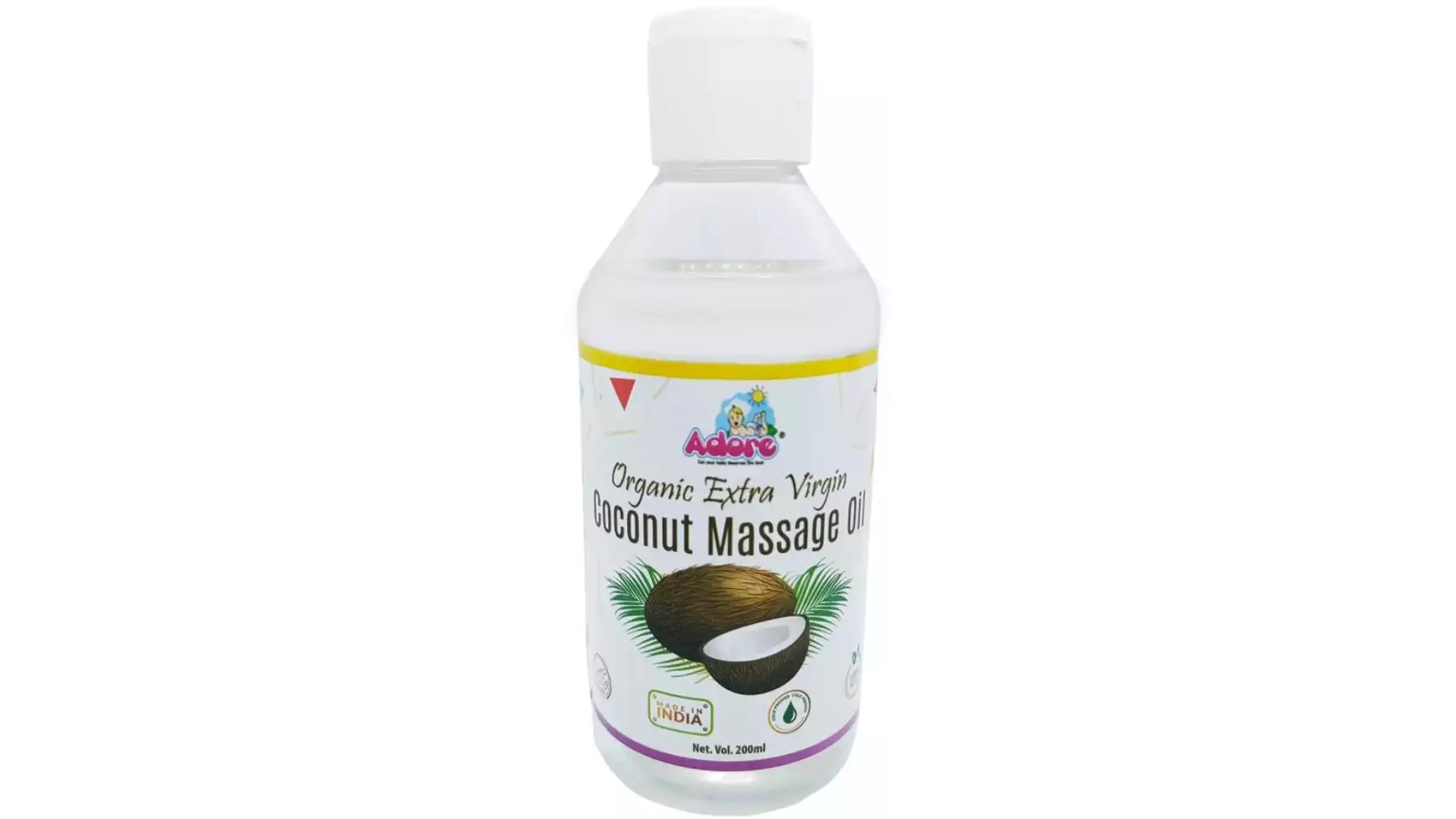 Adore Organic Extra Virgin Coconut Massage Oil (200ml)