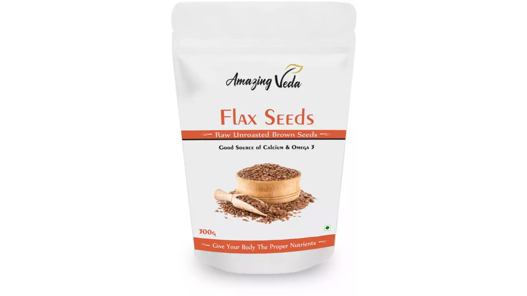 Amazing Veda Unroasted Raw Flax Seeds (300g)