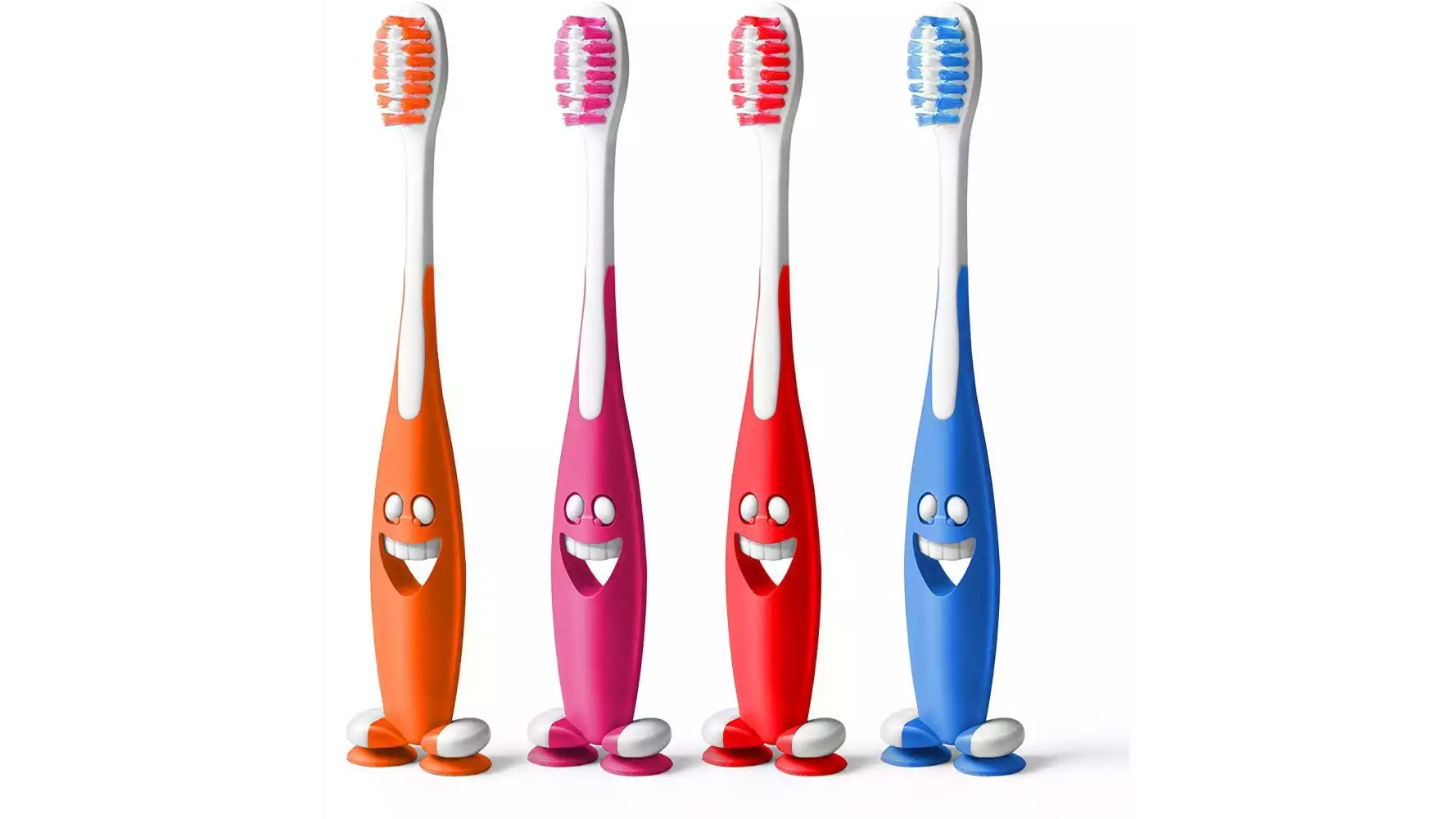 Aquawhite Junior Smiley Soft Bristles Toothbrush (4Pack)