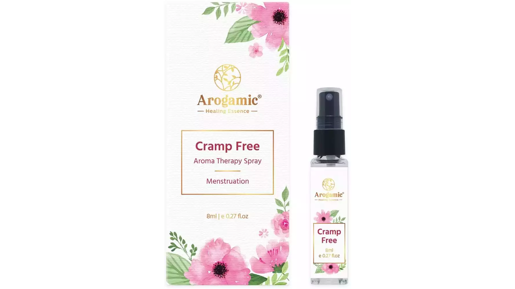 Arogamic Cramp Free Aroma Therapy Menstruation Spray (8ml)
