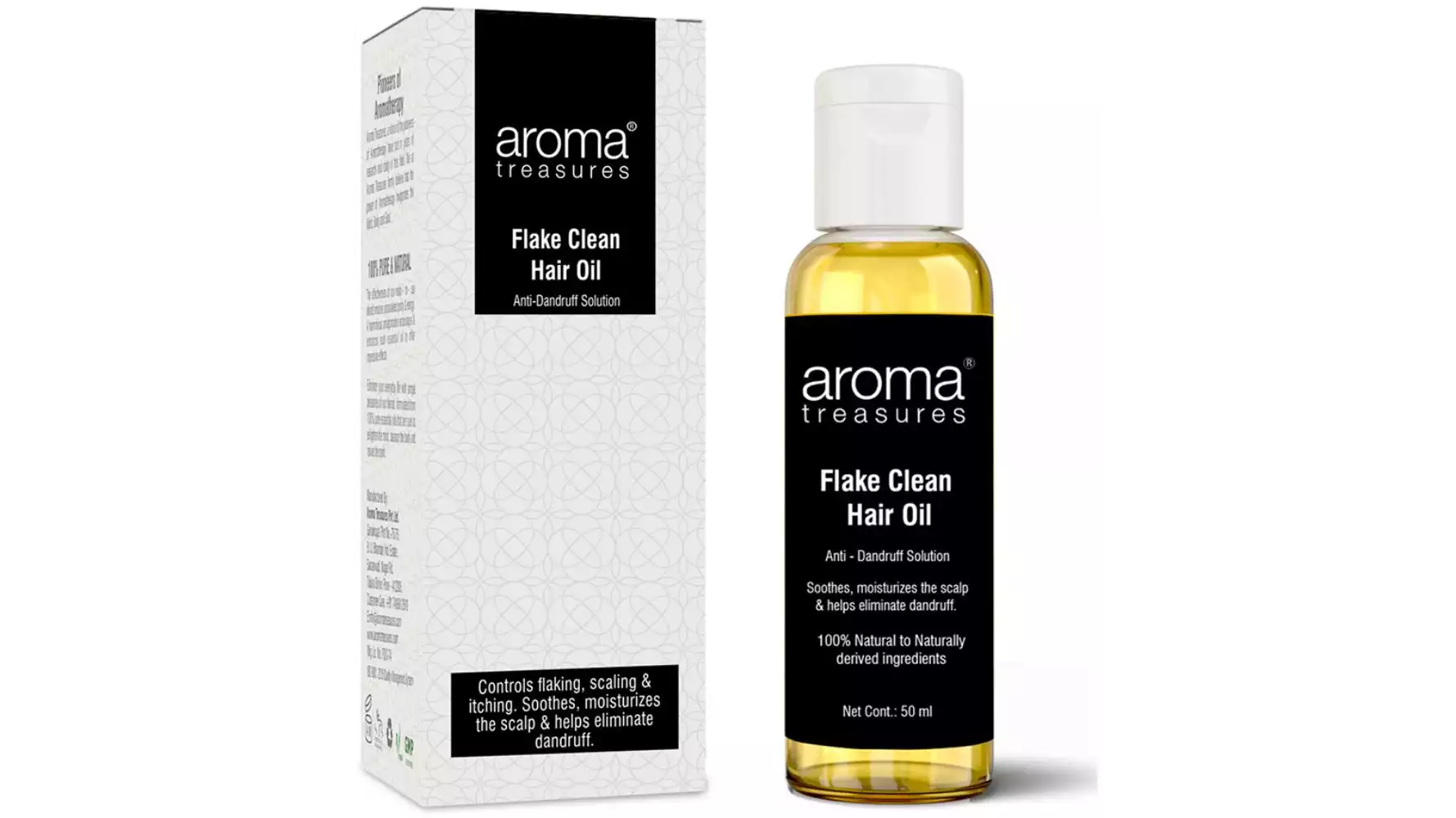 Aroma Treasures Flake Clean Hair Oil (Anti Dandruff) (50ml)