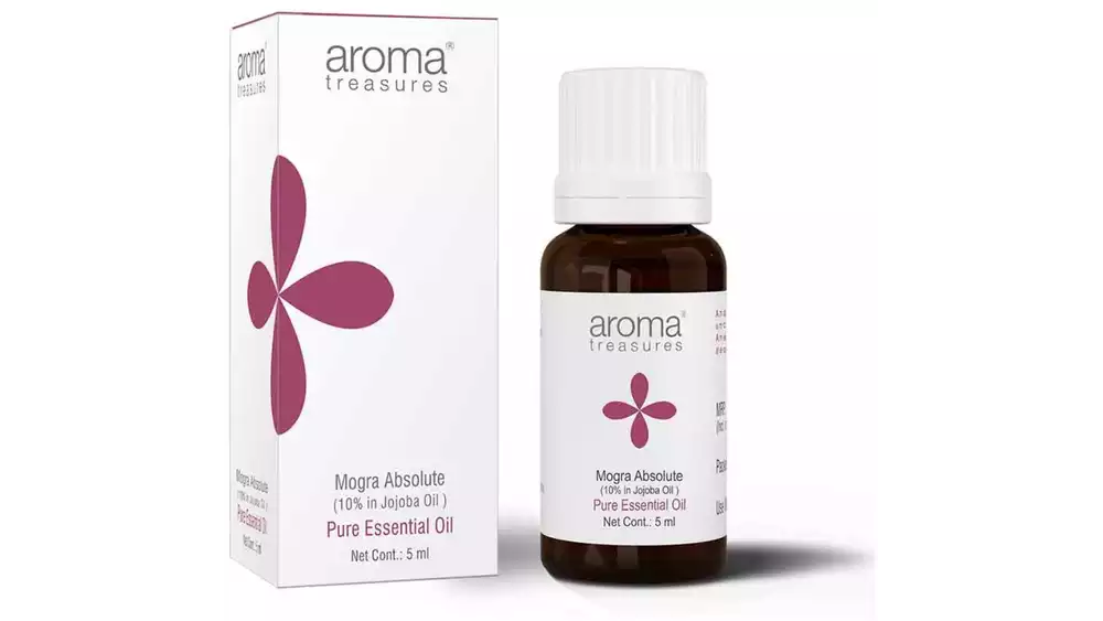 Aroma Treasures Mogra Absolute (10% In Jojoba Oil) Essential Oil (5ml)