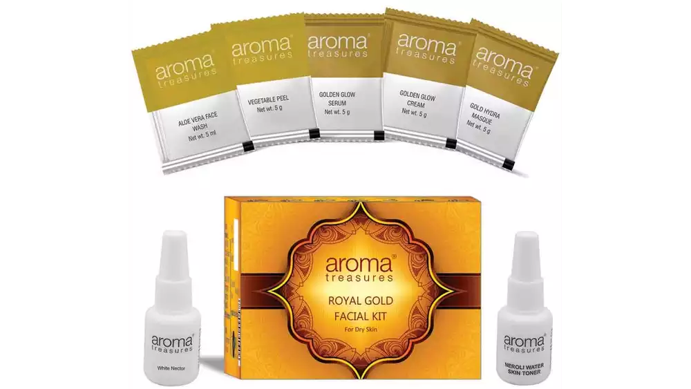 Aroma Treasures Royal Gold Diy Facial Kit Dry Skin (40g)