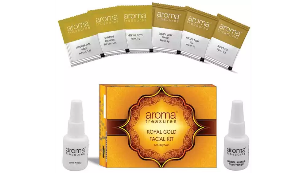 Aroma Treasures Royal Gold Diy Facial Kit Oily Skin (40g)