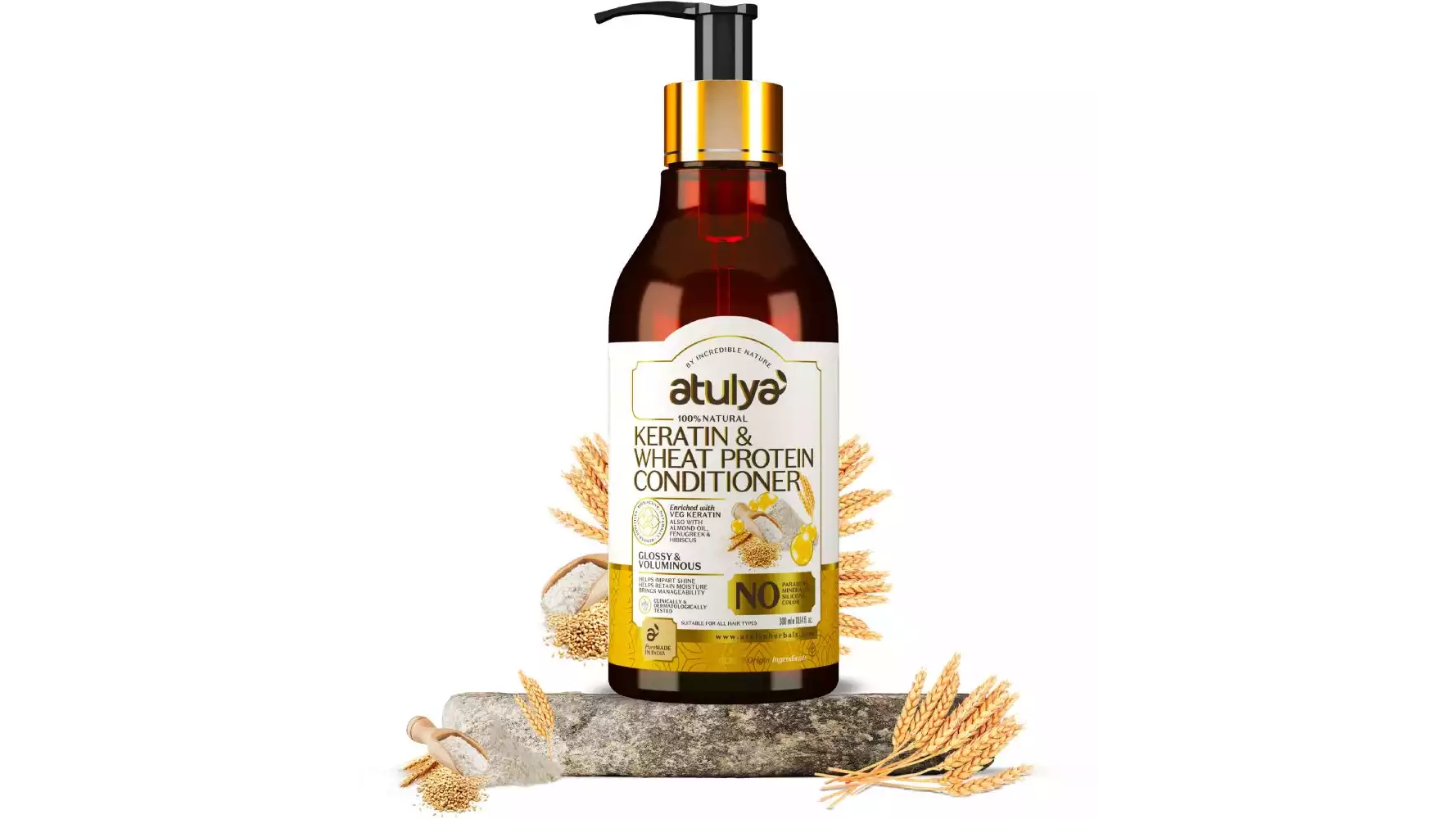 Atulya Keratin & Wheat Protein Hair Conditioner (300ml)