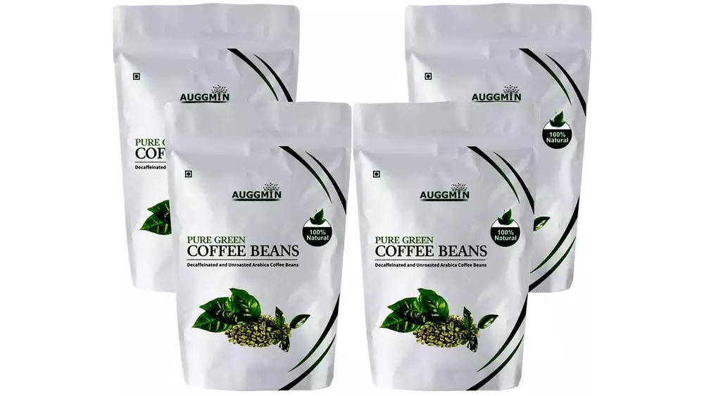 Auggmin Green Coffee Beans For Weight Loss (100g, Pack of 4)