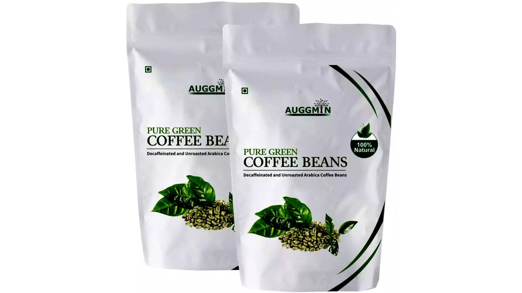 Auggmin Green Coffee Beans For Weight Loss (200g, Pack of 2)