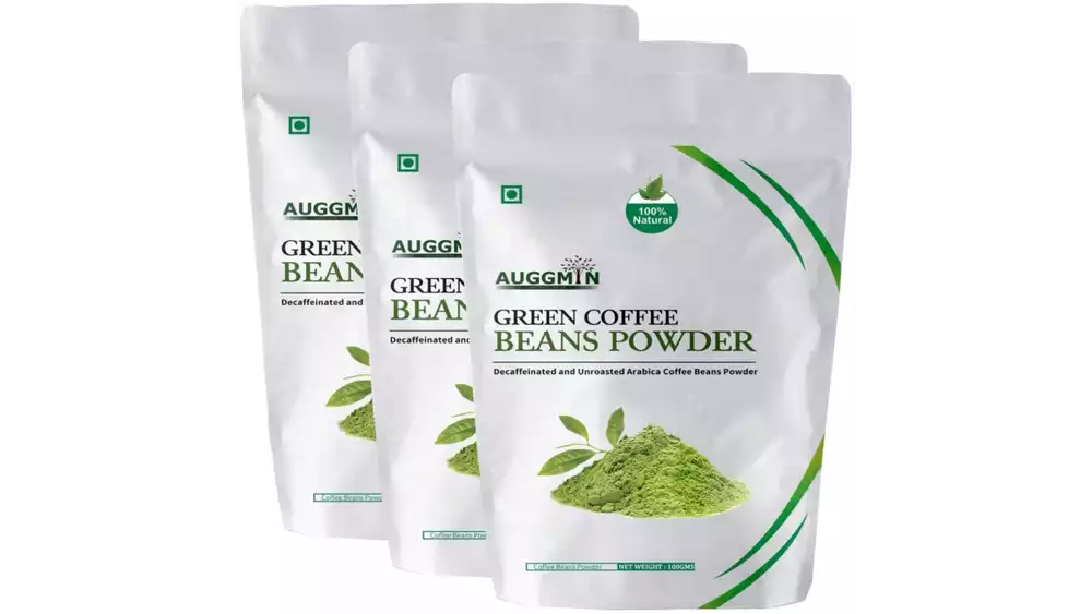 Auggmin Green Coffee Beans Powder (100g, Pack of 3)