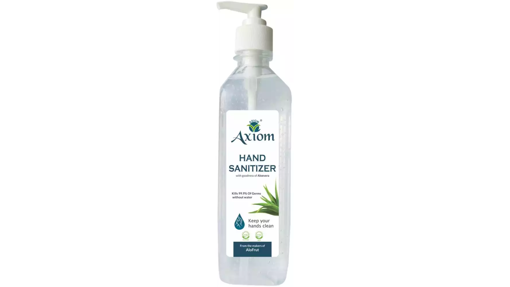 Axiom Hand Sanitizer Enriched With Aloevera, Neem And Haldi (Dispenser) (500ml)