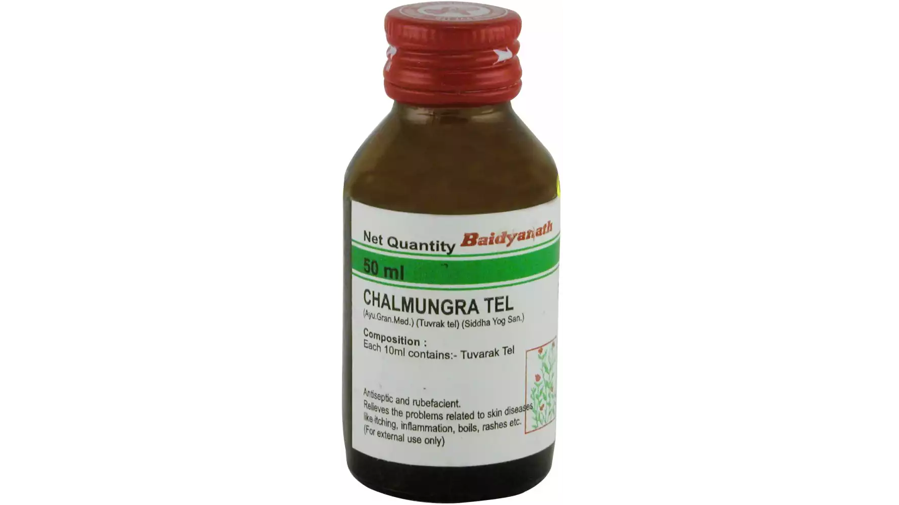 Baidyanath Tuvarak Tail (Chalmogra Oil) (50ml)