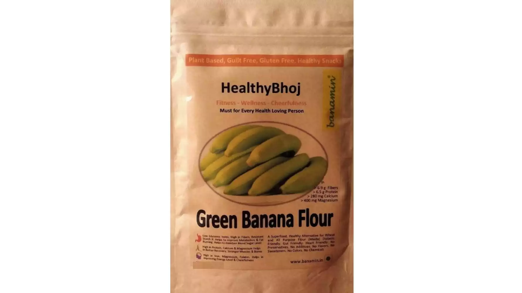 Banamin Healthy Bhoj Green Banana Flour (500g)