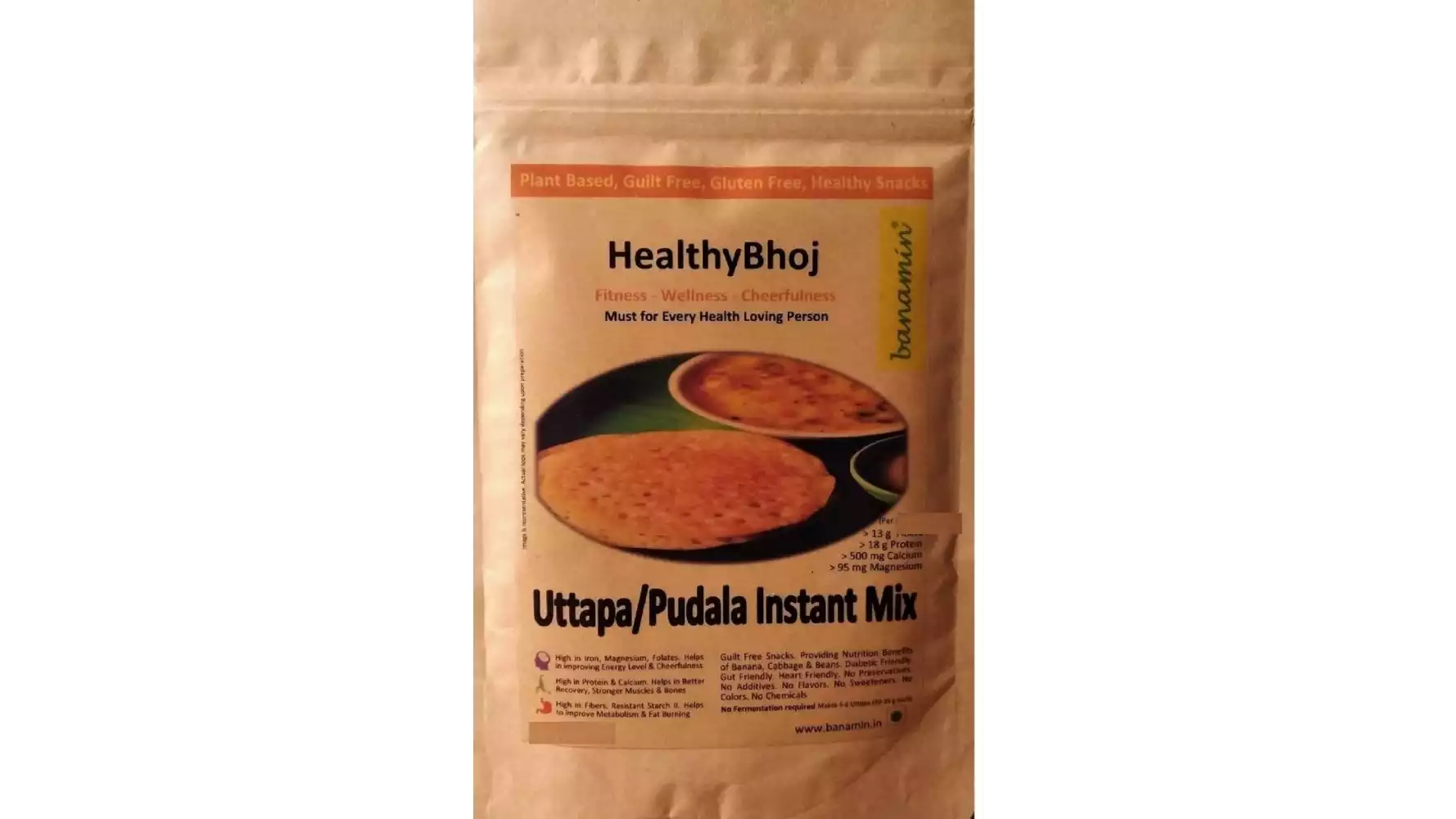 Banamin Healthy Bhoj Uttapa Pudala Instant Mix (200g)