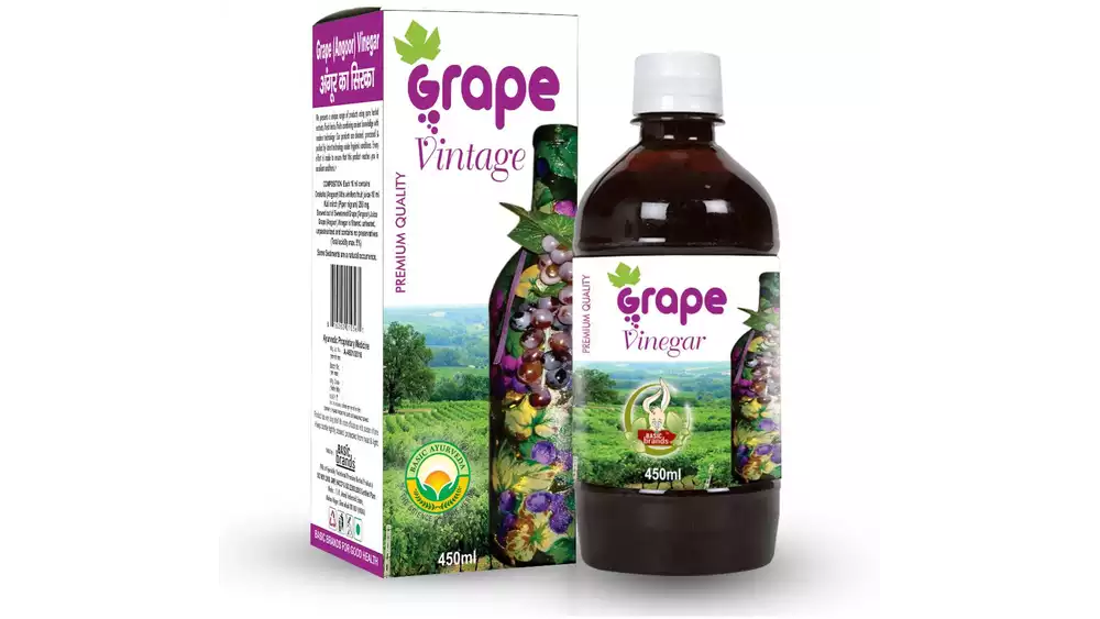Basic Ayurveda Grape(Angoor) Vinegar (450ml)
