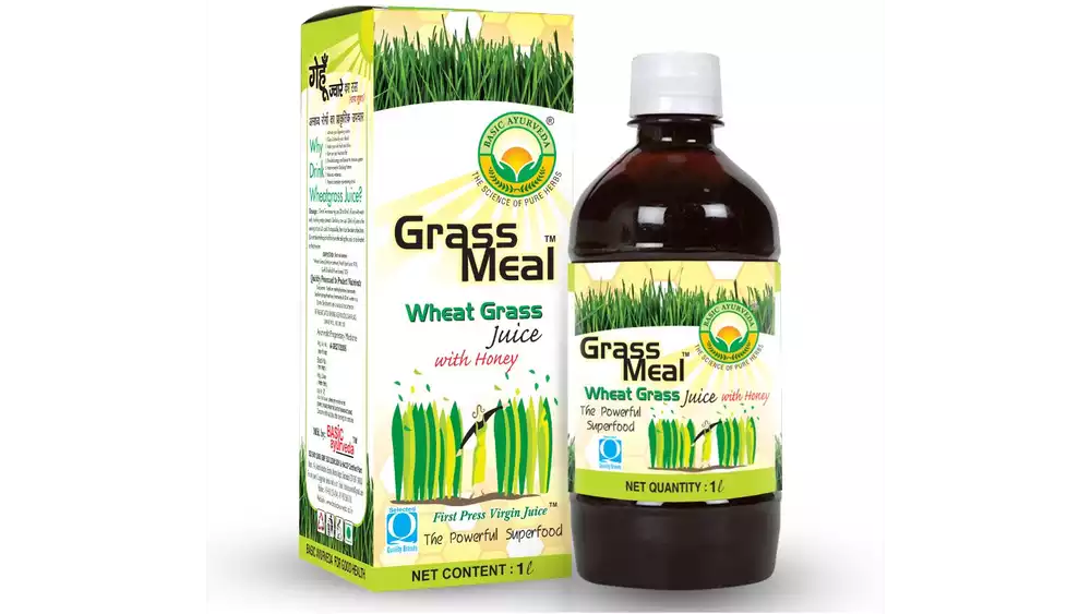 Basic Ayurveda Grass Meal (Wheat Grass) Juice With Honey (1000ml)