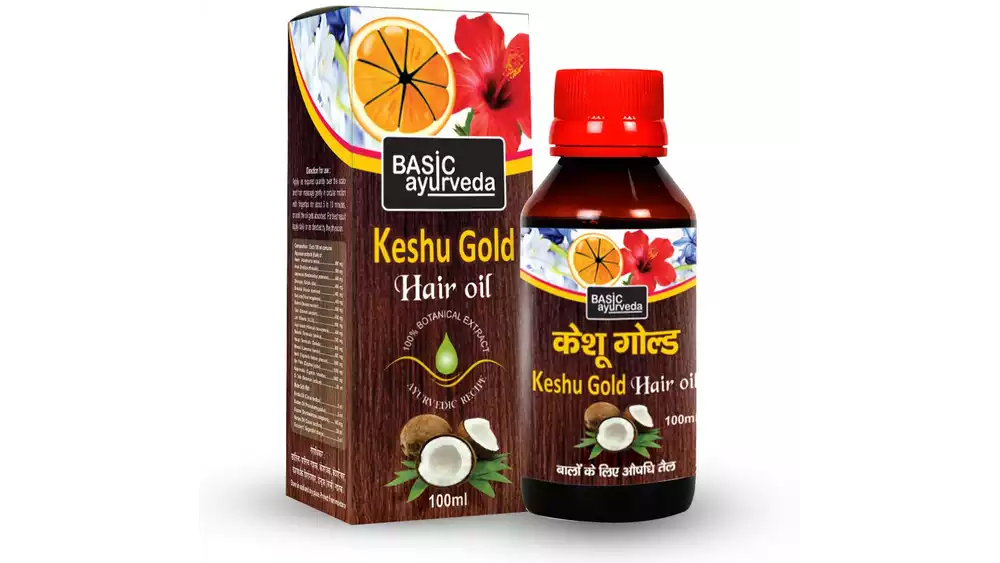 Basic Ayurveda Keshu Gold Hair Oil (100ml)