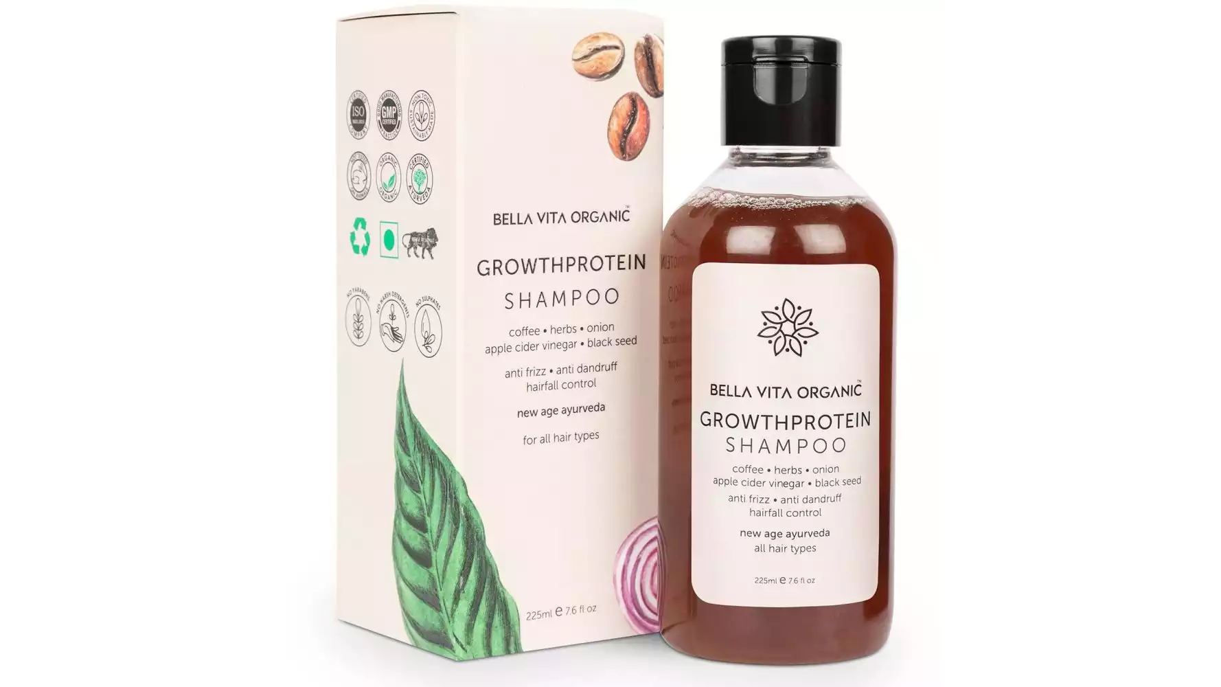 Bella Vita Organic Growth Protein Shampoo (225ml)