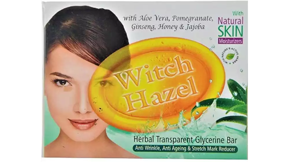 BHP Witch Hazel Herbal Transparent Glycerine Bar Soap (75g)