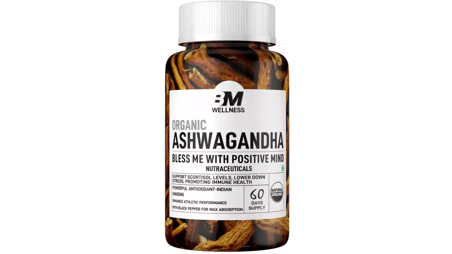 Bigmuscles Nutrition Ashwagandha Organic 800Mg (60tab)