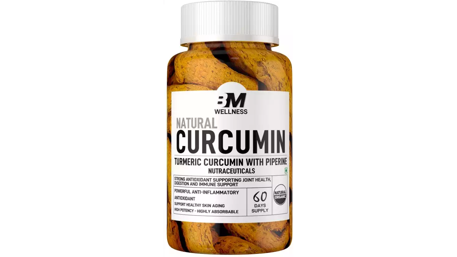 Bigmuscles Nutrition Natural Curcumin Turmeric With Piperine (60tab)