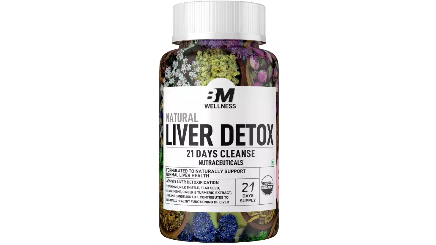 Bigmuscles Nutrition Natural Liver Detox Cleanse Supplements (42tab)