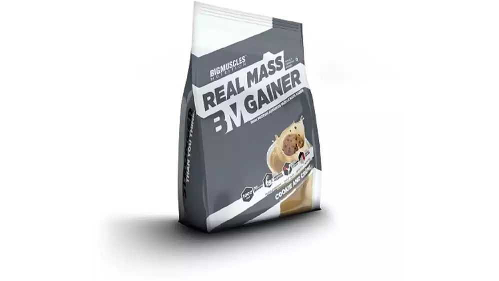 Bigmuscles Nutrition Real Lean Muscle Mass Gainer Cookies & Cream (750g)