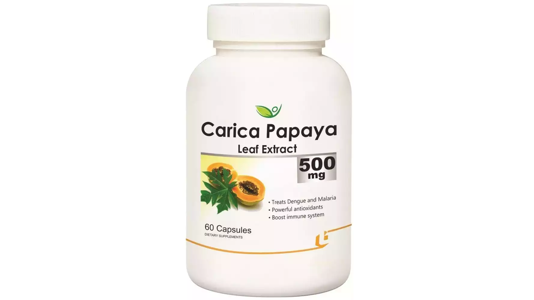 Biotrex Carica Papaya Leaf Extract 500Mg Capsule (60caps)