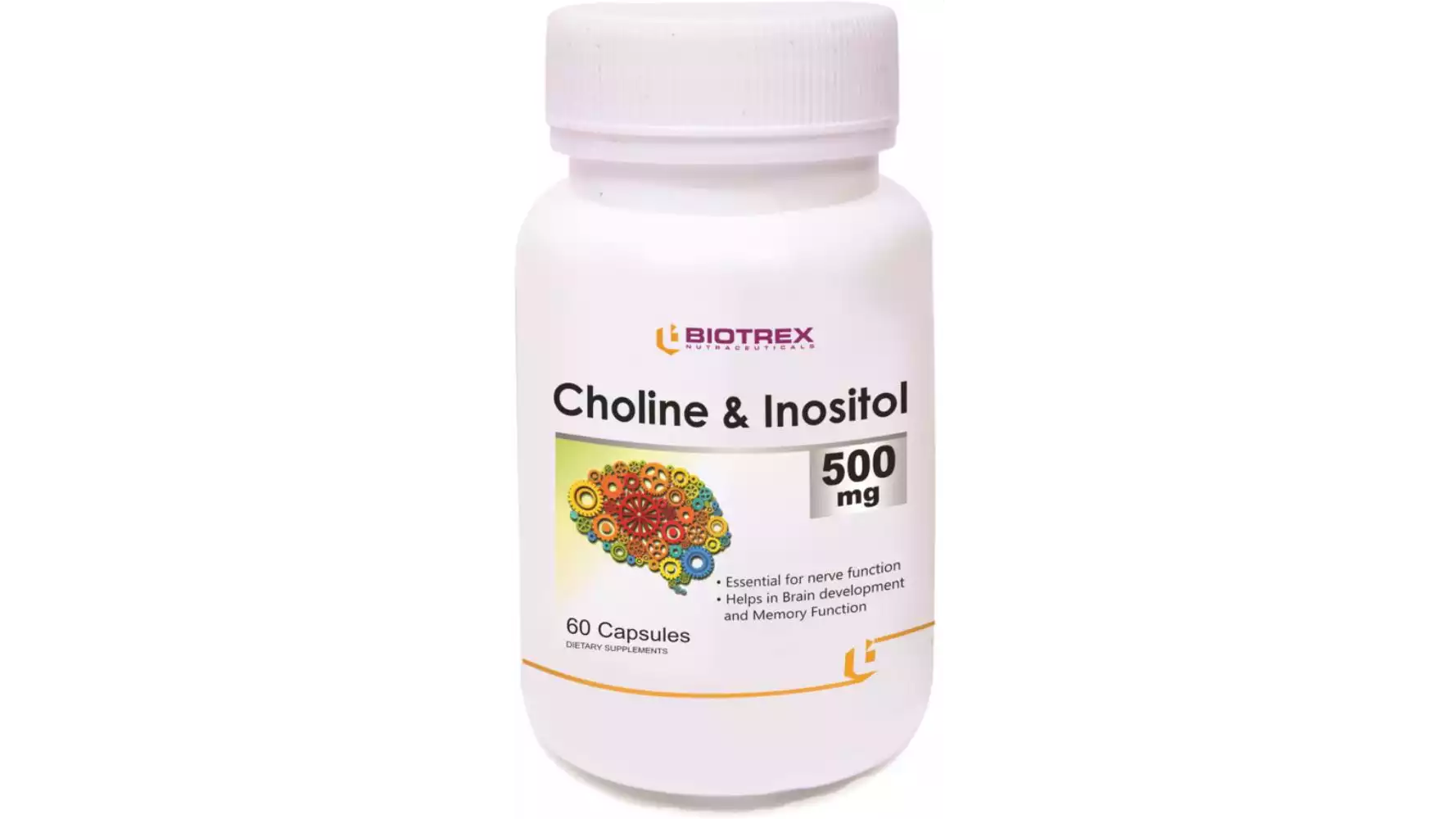 Biotrex Choline And Inositol 500Mg Capsule (60caps)