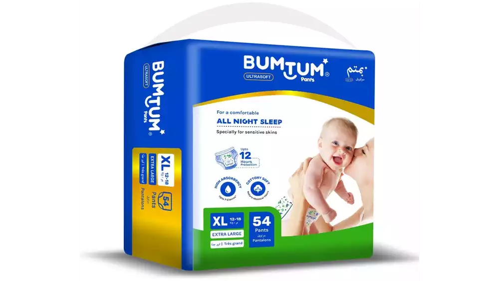 Bumtum Baby Diaper Xl (54pcs)