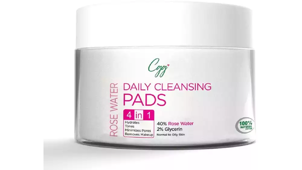 Cgg Cosmetics Rose Water Daily Cleansing Pads (50pcs)