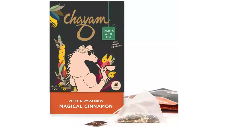 Chayam 100% Natural Wellness Magical Cinnamon Green Tea (20Sachet)