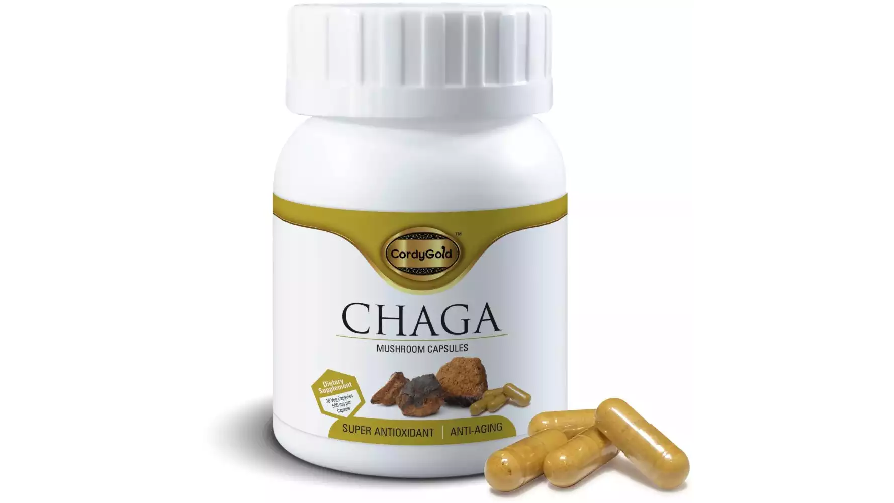CordyGold Chaga Mushroom Capsules (30caps)