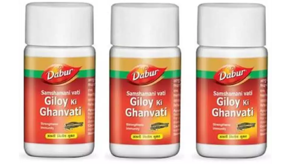 Dabur Giloy Ki Ghanvati Tablets (40tab, Pack of 3)