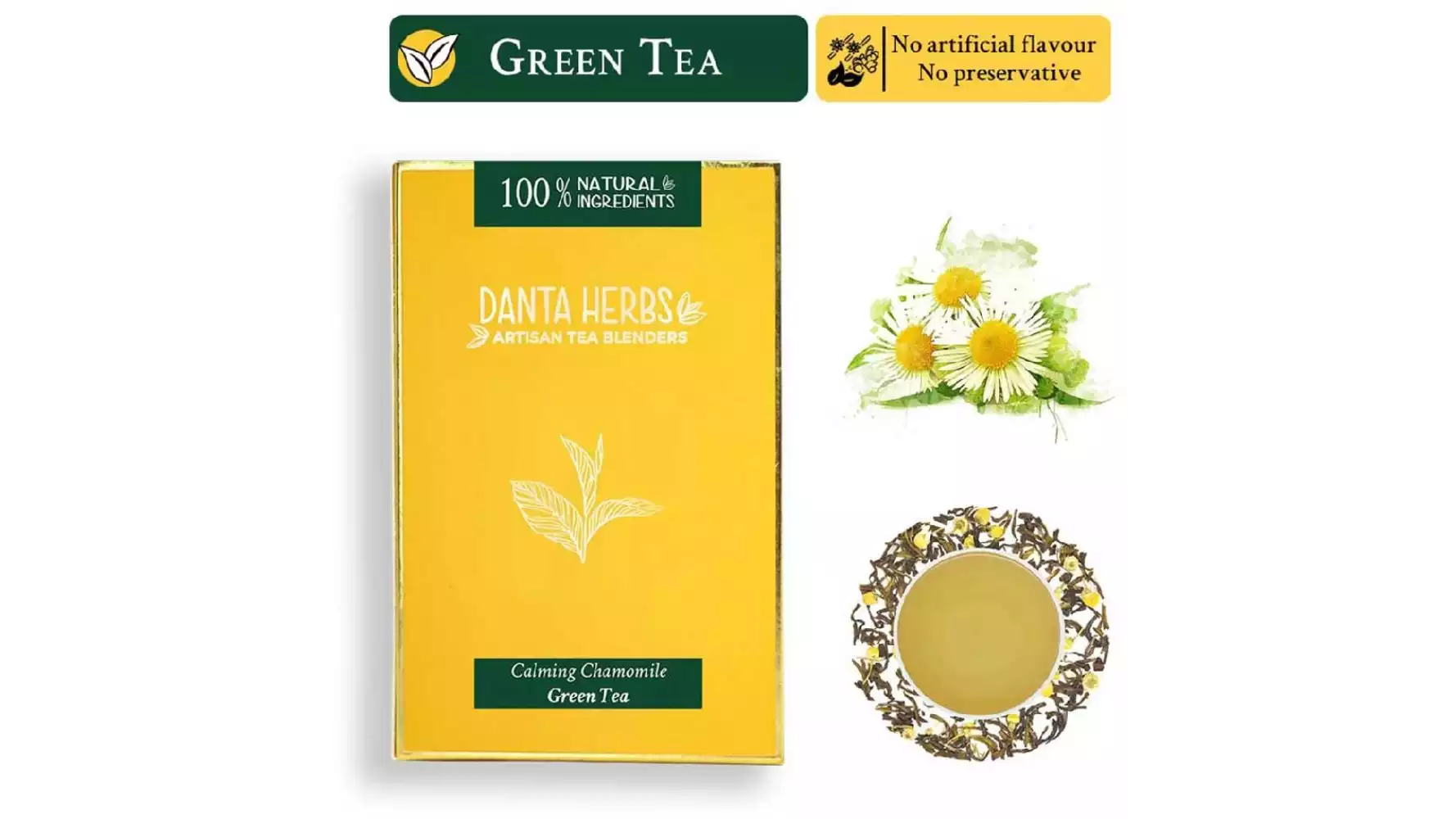 Danta Herbs Calming Chamomile Green Tea (100g)