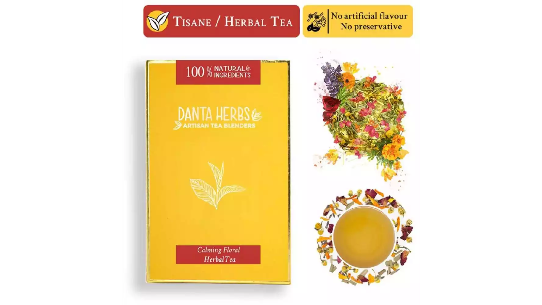 Danta Herbs Calming Floral Herbal Tea (50g)