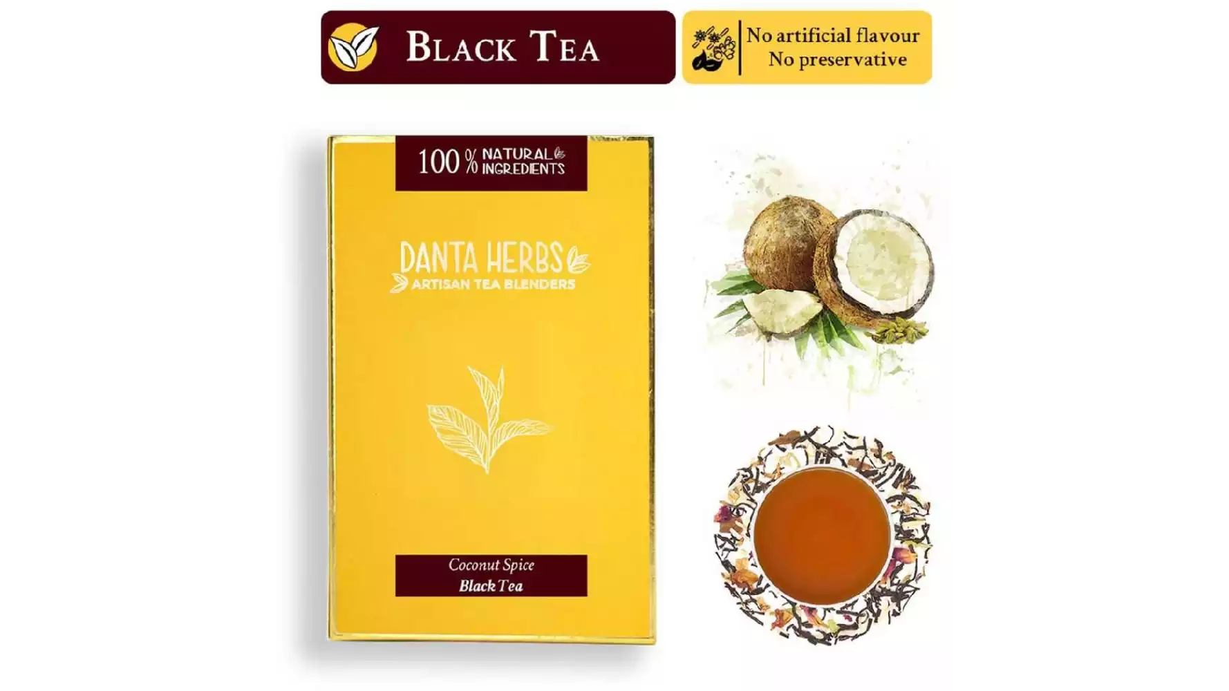 Danta Herbs Coconut Spice Chai Black Tea (100g)