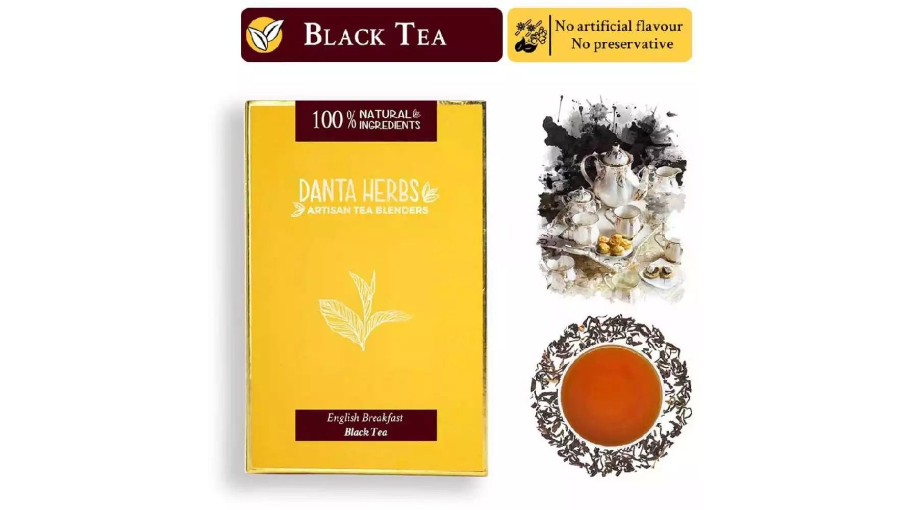 Danta Herbs English Breakfast Black Tea (100g)