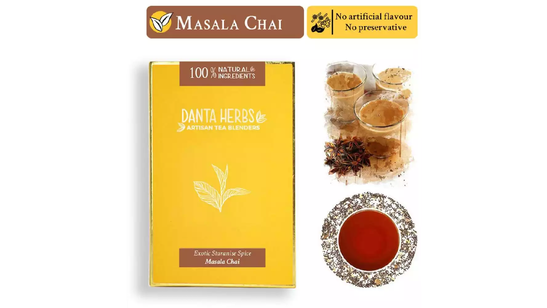 Danta Herbs Exotic Staranise Spice Masala Chai (100g)