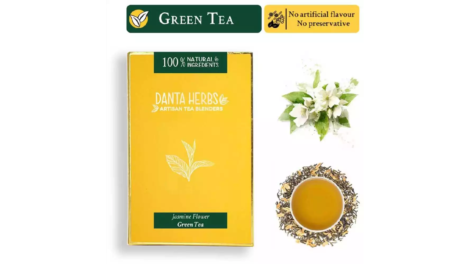 Danta Herbs Jasmine Flower Green Tea (100g)