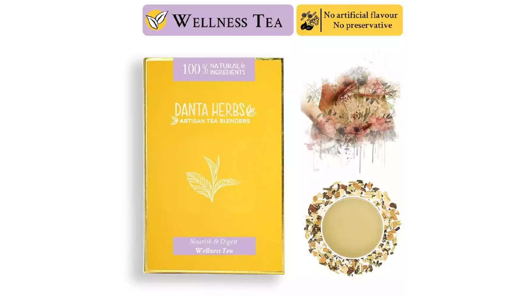 Danta Herbs Nourish & Digest Wellness Tea (100g)