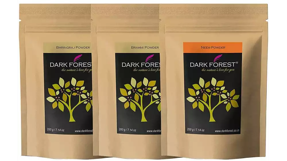 Dark Forest Hair Care Daily Use (Bhringraj, Brahmi, Neem) Powder (600g)