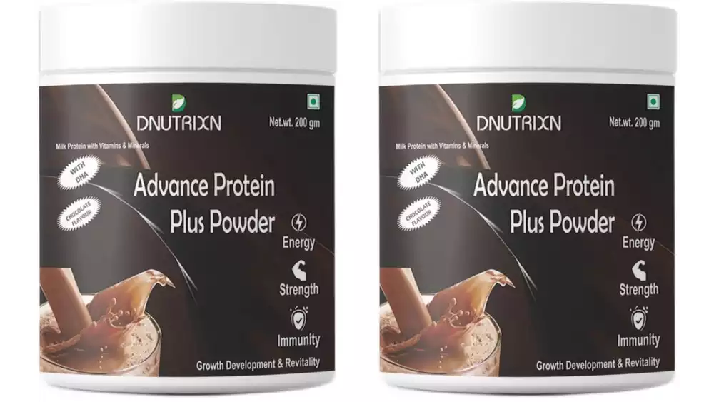 Dnutrixn Advance Protein Plus Powder Chocolate (200g, Pack of 2)