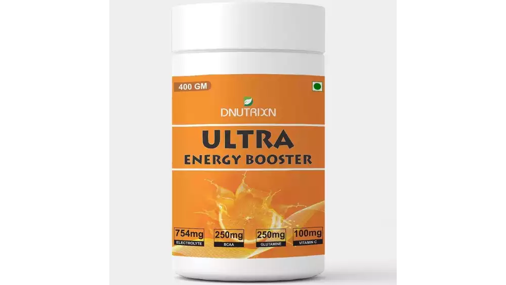 Dnutrixn Ultra Energy Booster With Bcaa, Vitamin C, Electrolytes & Glutamine (400g)