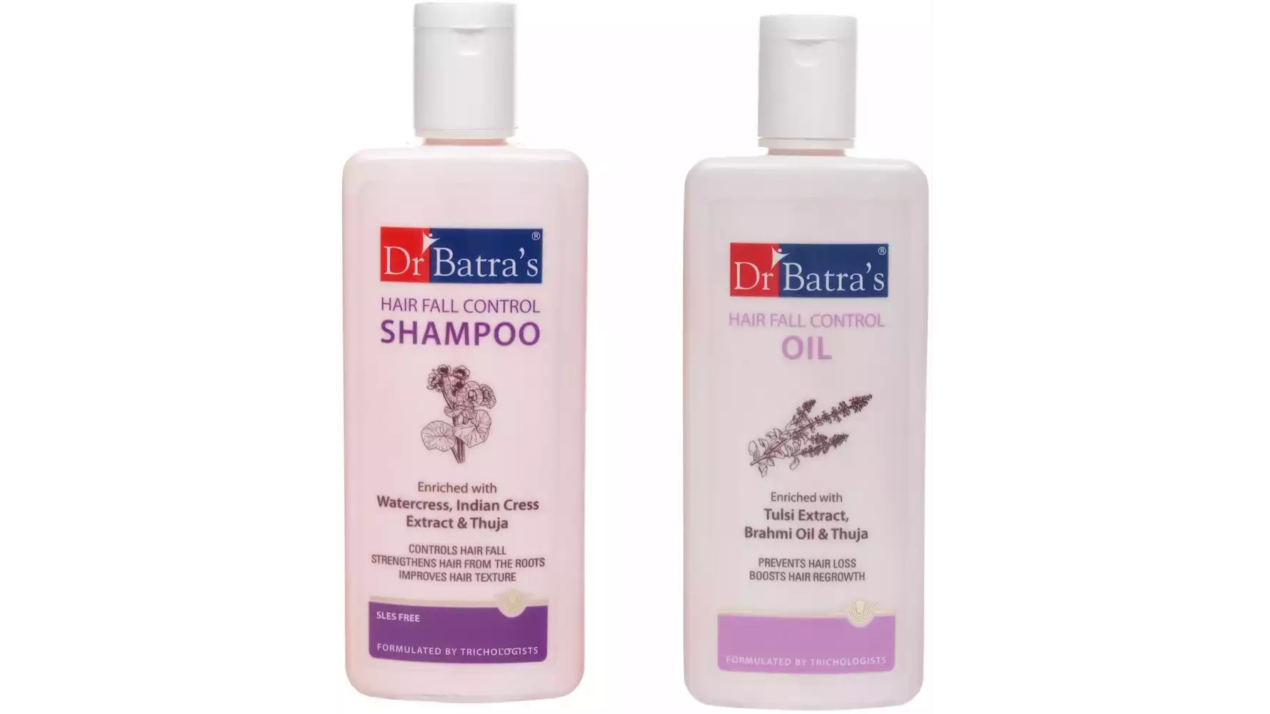 Dr Batras Hair Fall Control Shampoo & Oil Combo (1Pack)